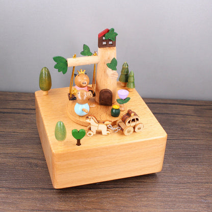 Solid wood music box - Children's playground