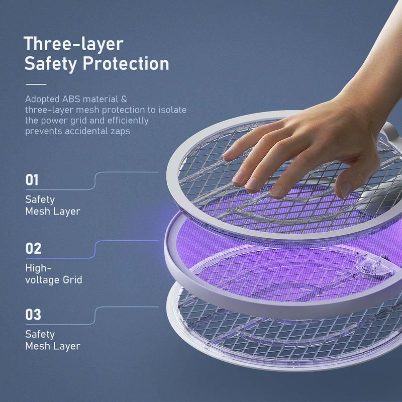 2 in 1 Electric Bug Zapper, Mosquito Racket