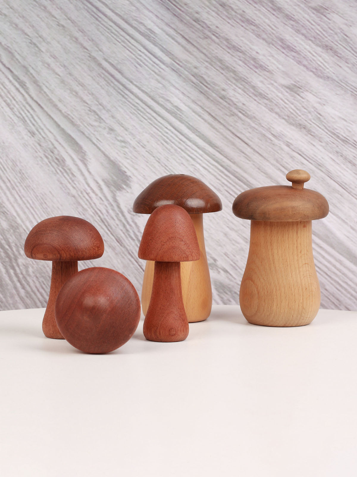 Wooden Mushroom Toy