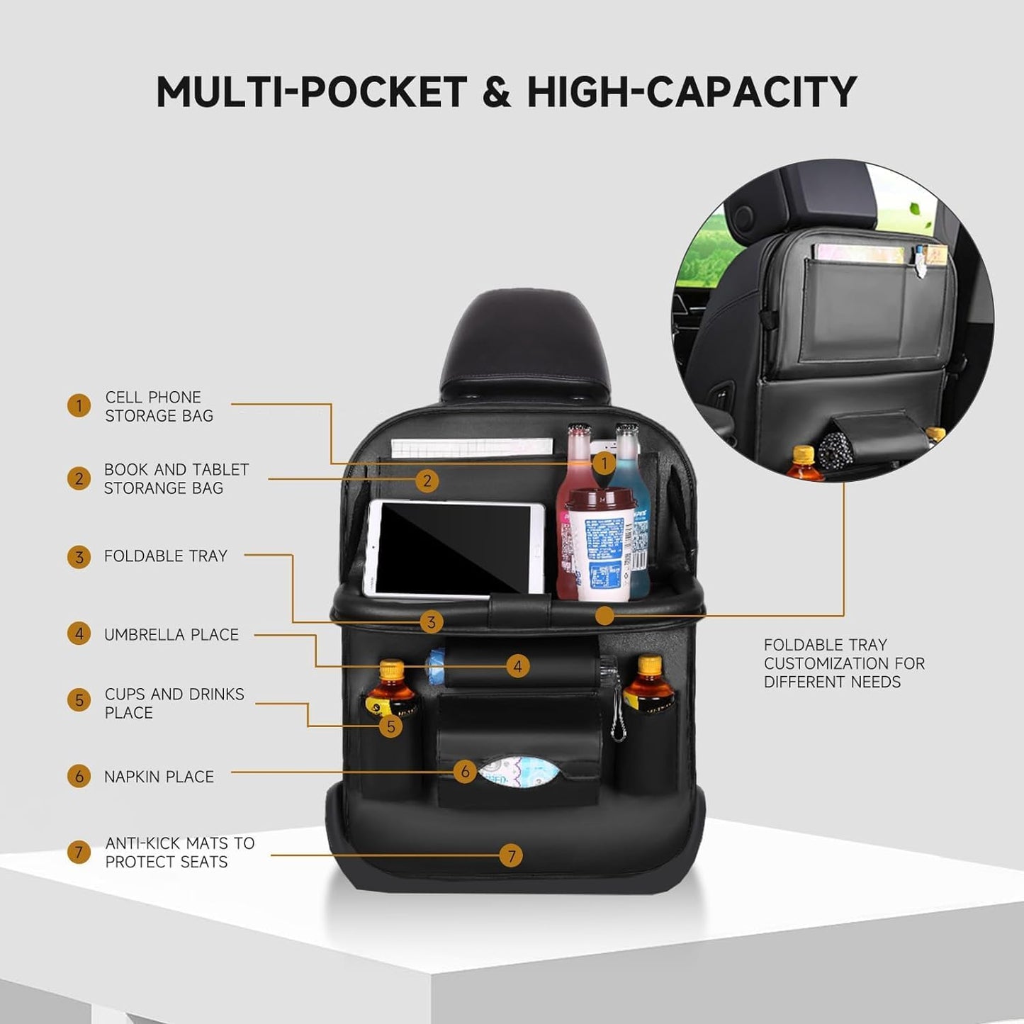 Car Back seat Organizer