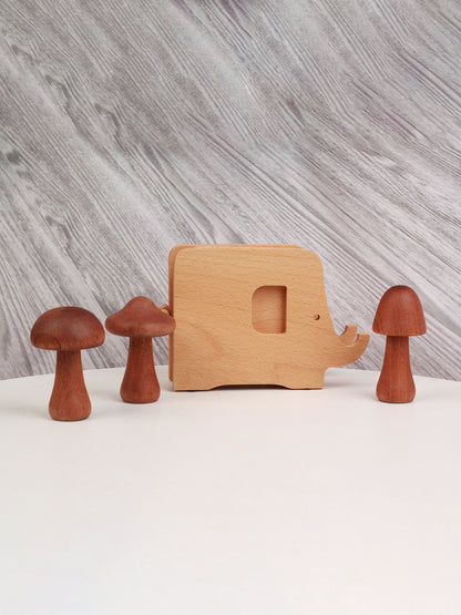 Wooden Mushroom Toy