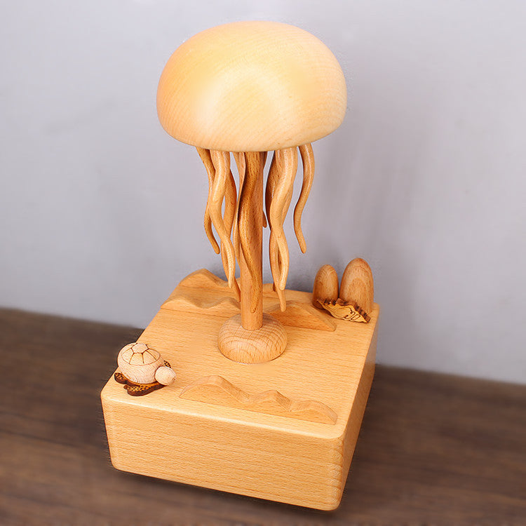 Spinning Jellyfish - Wooden mechanical creative toy