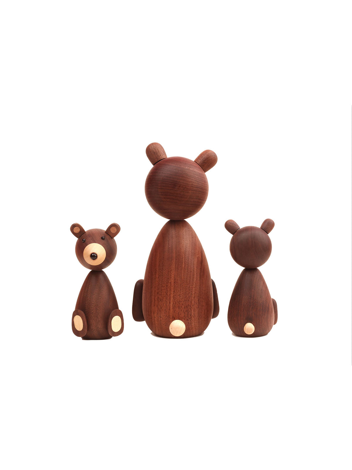 Solid Wood Creative Bear Puppet Toy