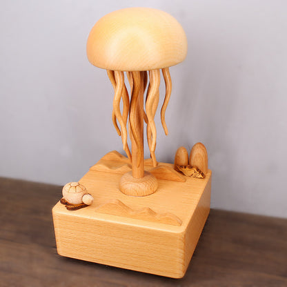 Spinning Jellyfish - Wooden mechanical creative toy