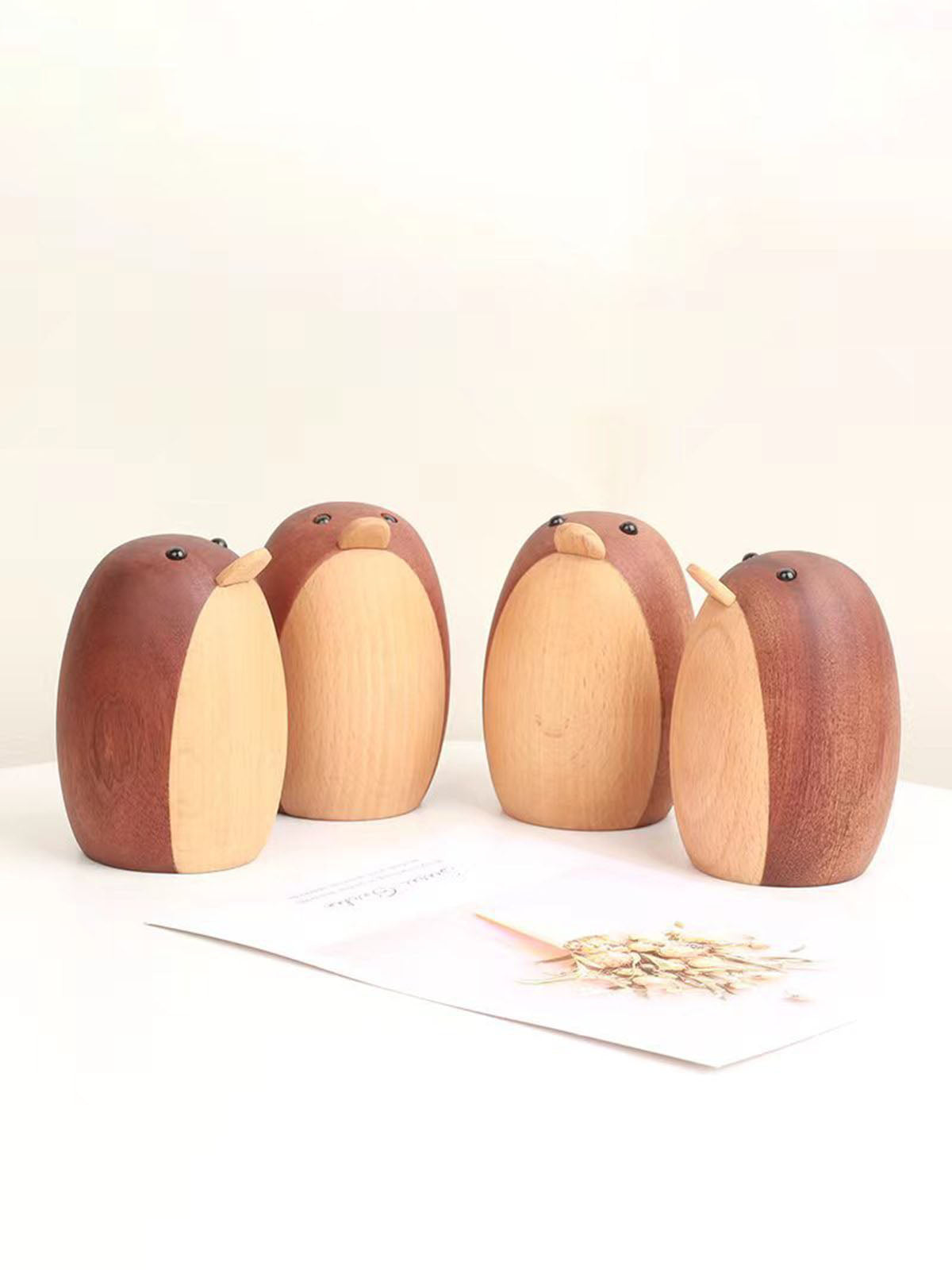 Wooden Penguin Toy