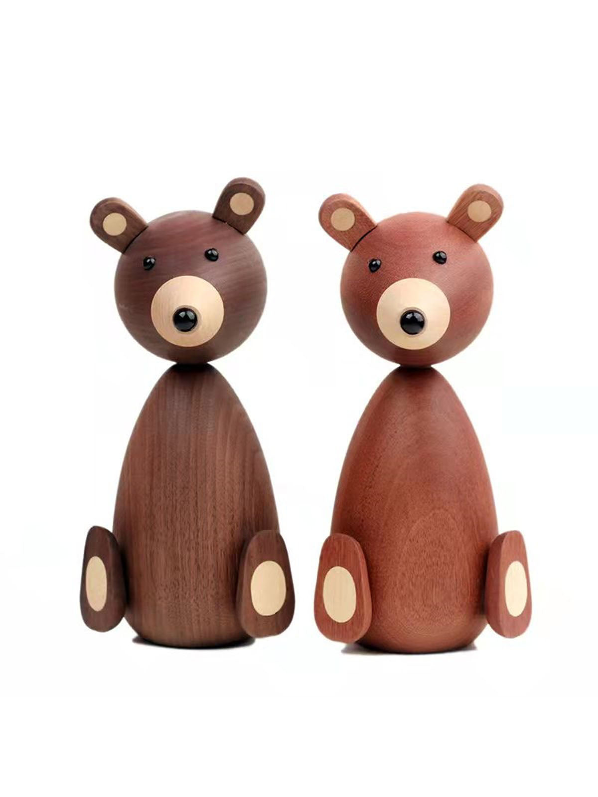 Solid Wood Creative Bear Puppet Toy